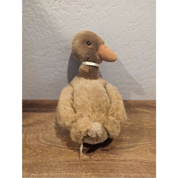 Vtg Applause Daphne Duck Duckling Realistic Plush 11" Brown Stuffed Animal 1987 - Picture 2 of 6
